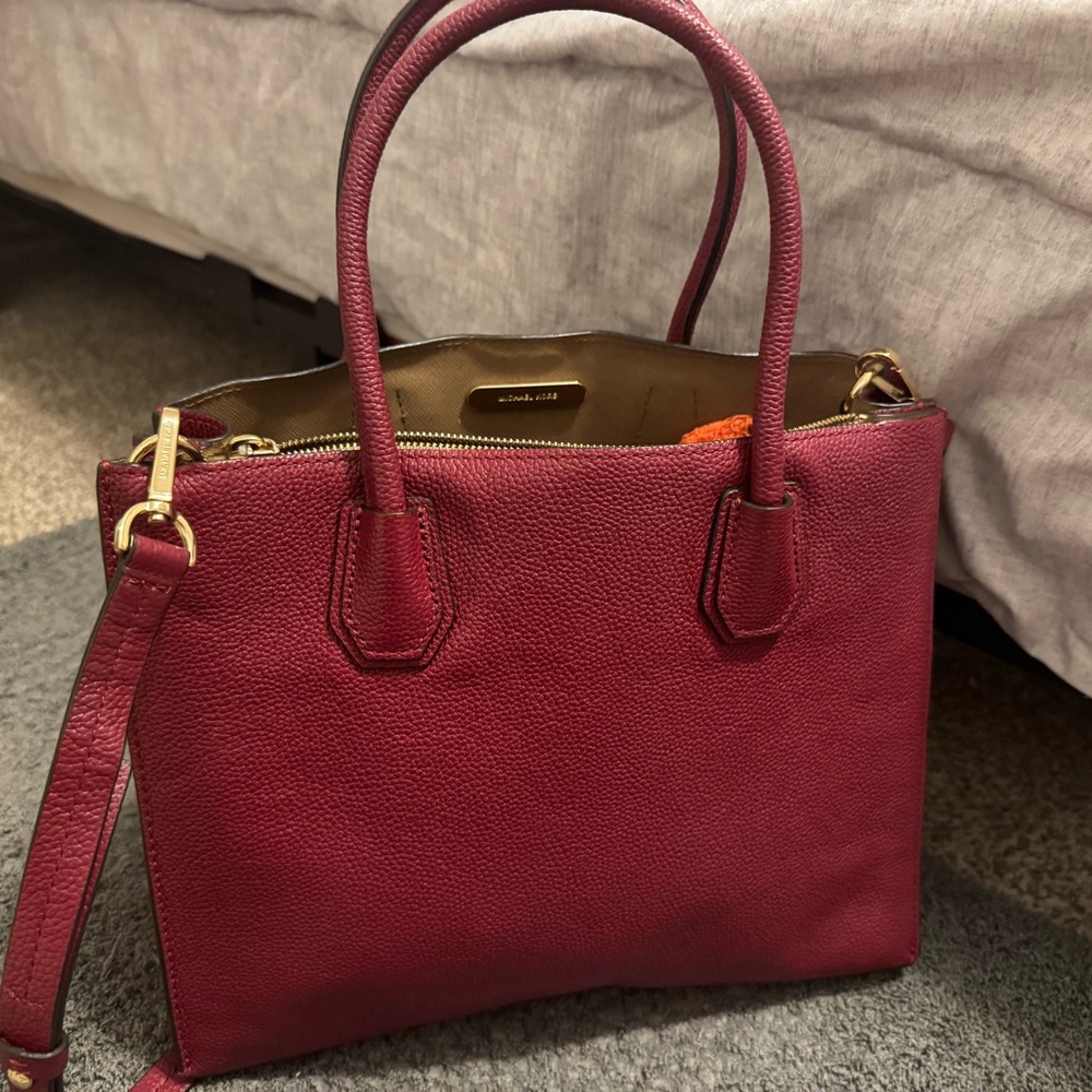 Michael Kors Deep Red Satchel